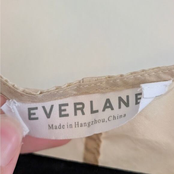 Everlane Women's Sleeveless Silk Tank Top Scoop Neck Pocket Cream Size S - Picture 8 of 8